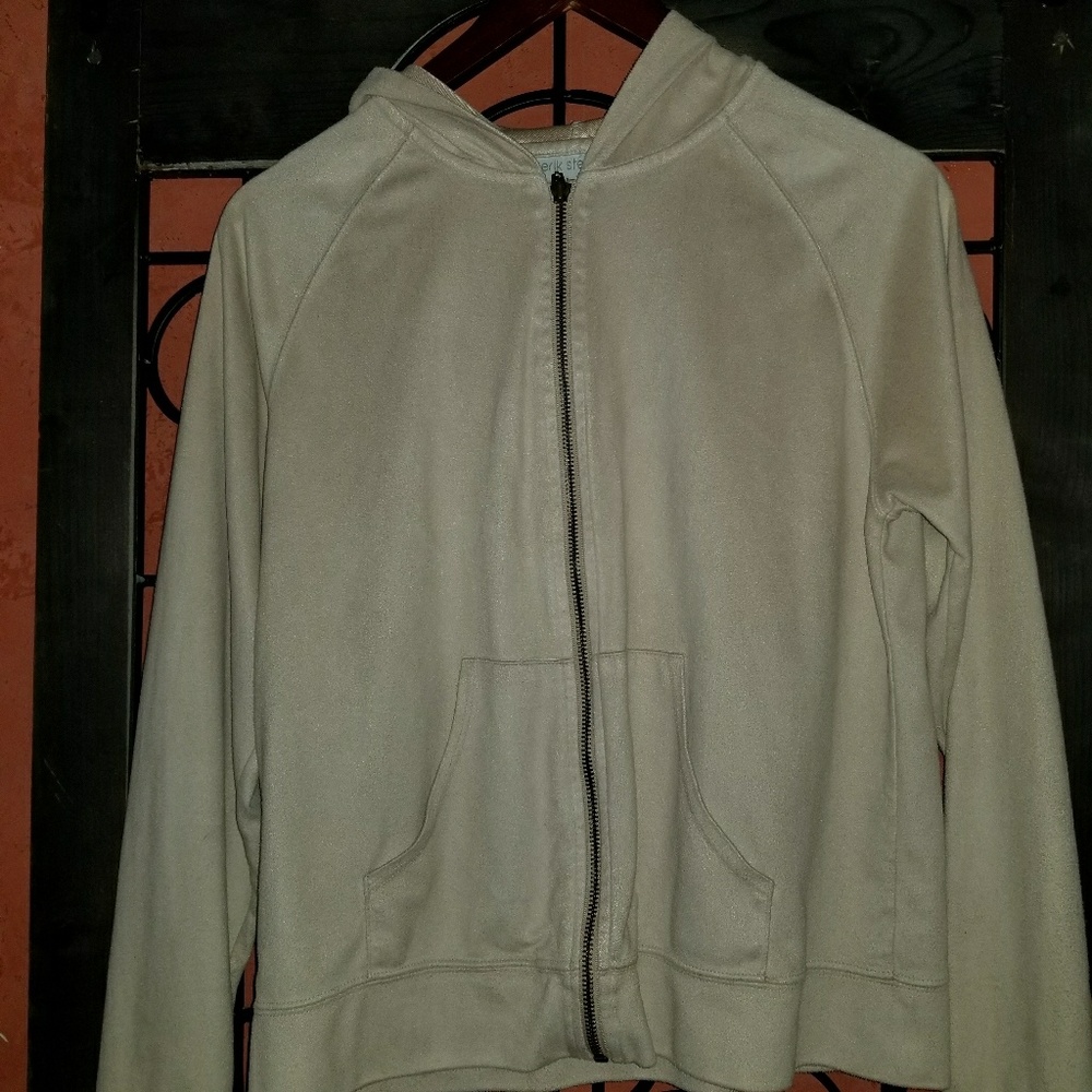 Micro Suede zip up Hoodie